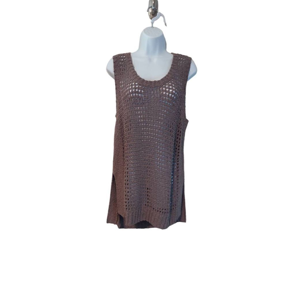 BCBG Cotton Crochet Sandi Tank top